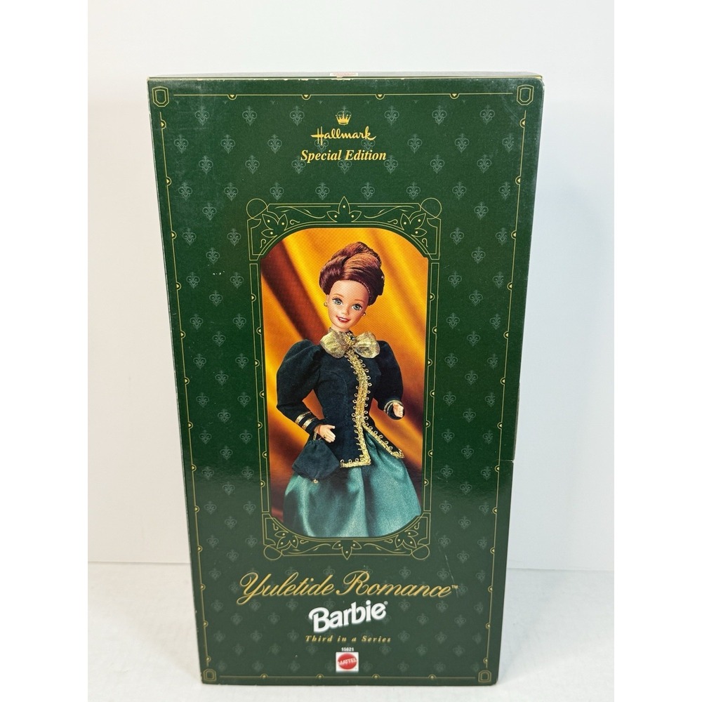 Hallmark Yuletide Romance Barbie Doll 1996 Mattel Vintage Never Removed From Box